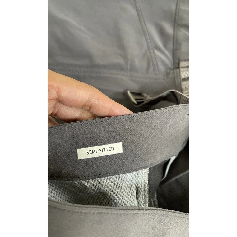 REI Co-op Men's Gray Track Pants 40W x 30L Semi-Fitted Zip Pocket Activated